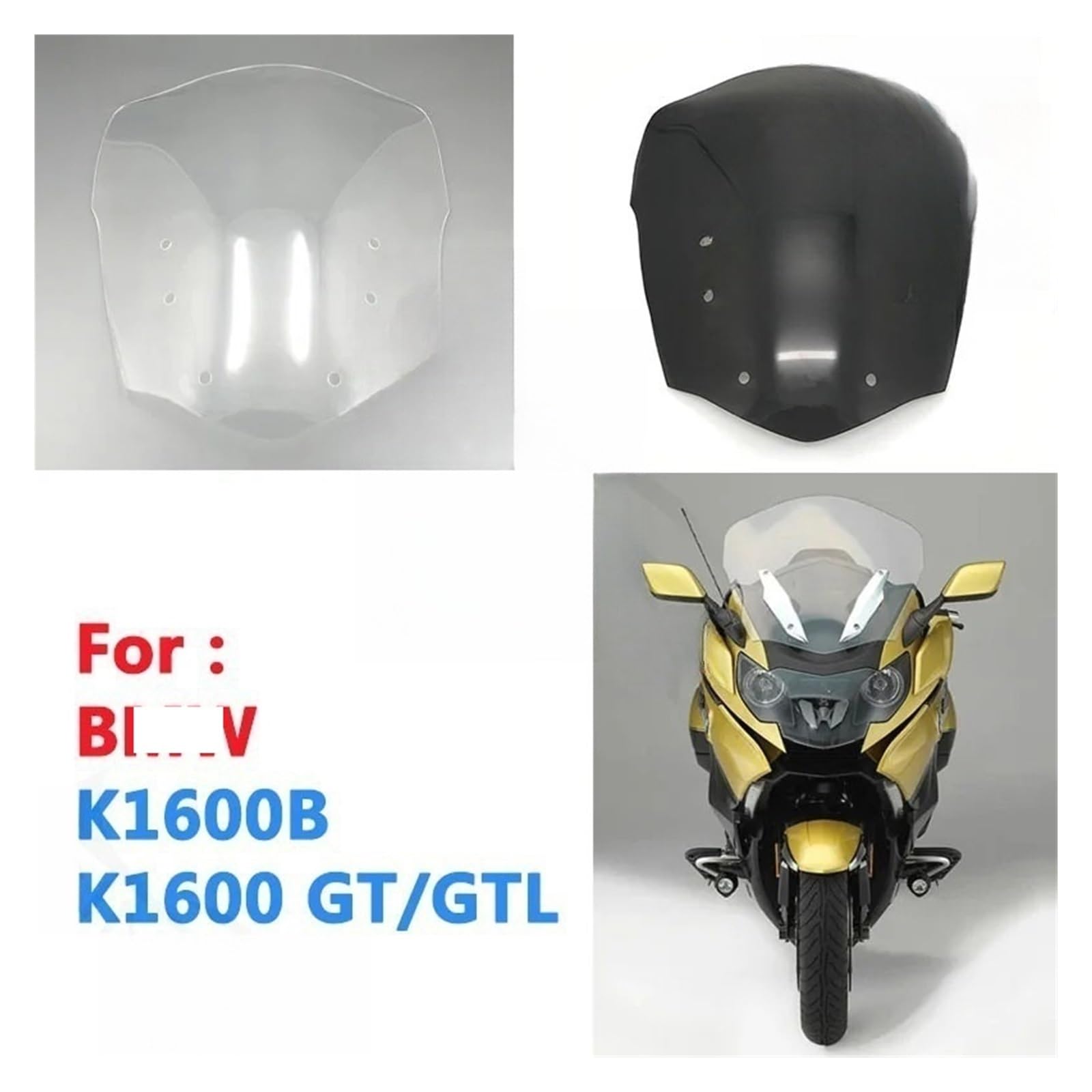 for B&MW K1600 GT K 1600 GTL 2011-2021 Windshield Windscreen Wind